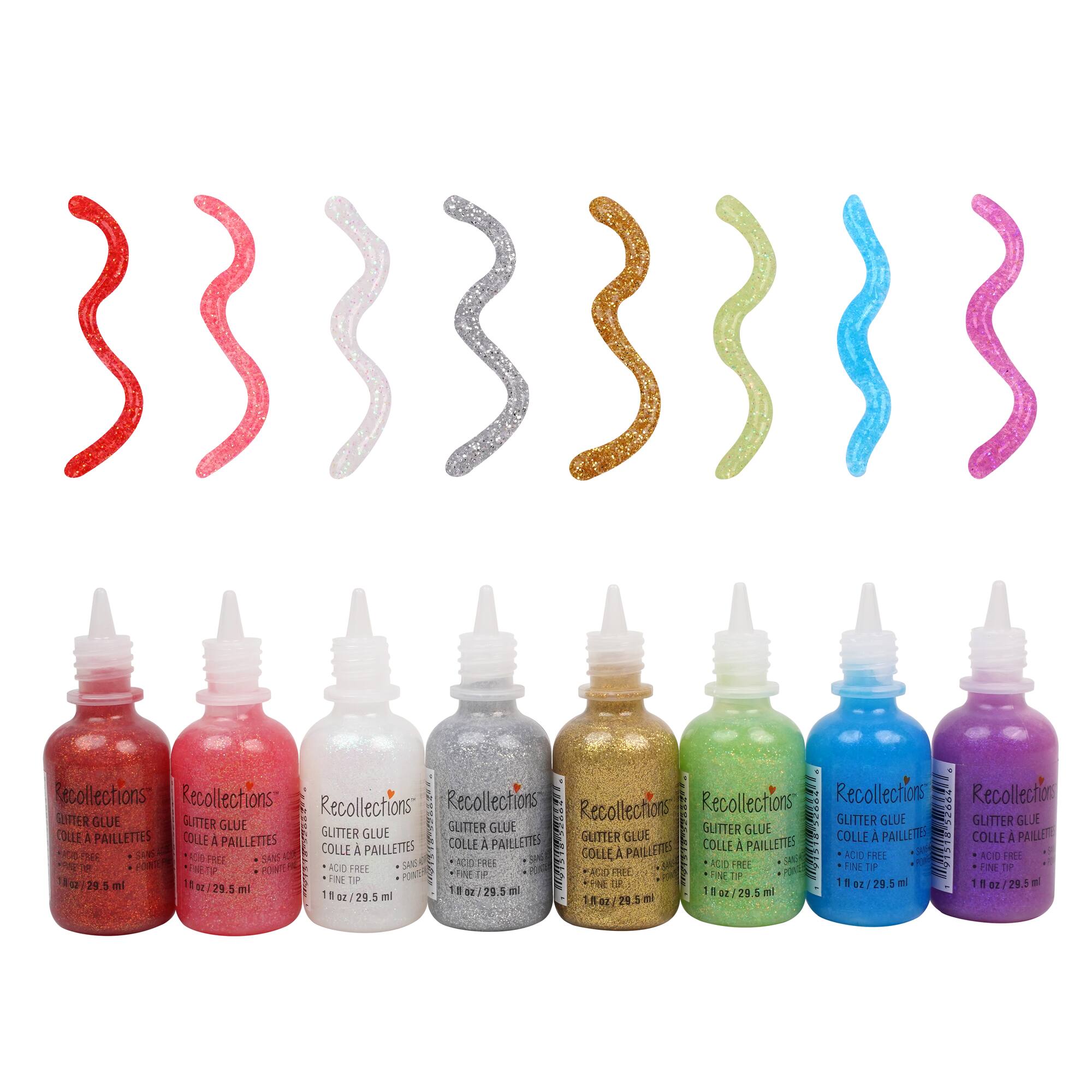 72 Pack: Assorted Glitter Glue by Recollections™
